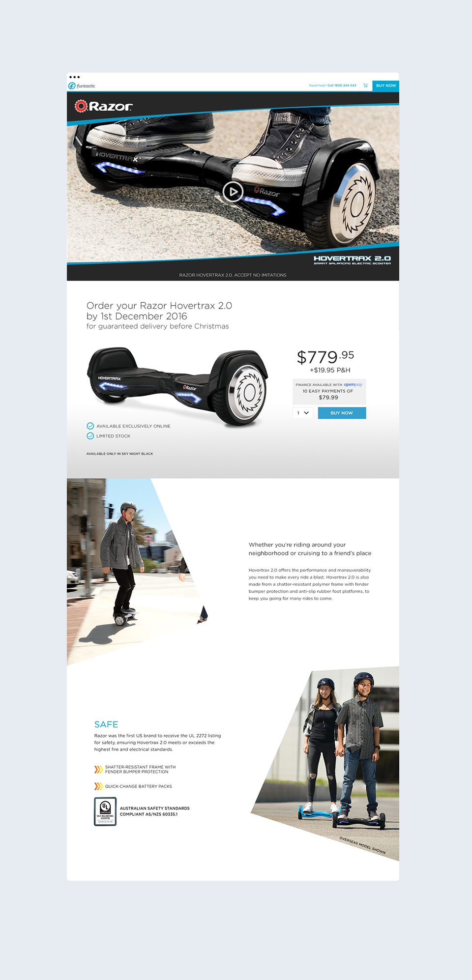 Microsite Razor Hovertrax